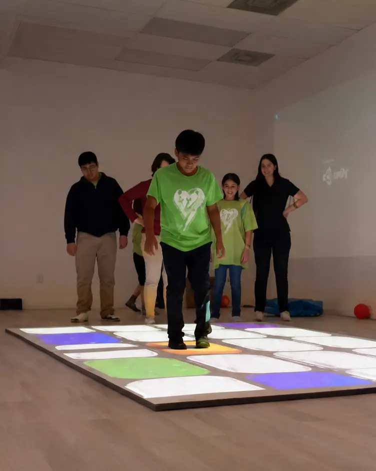 Interactive sensory learning space