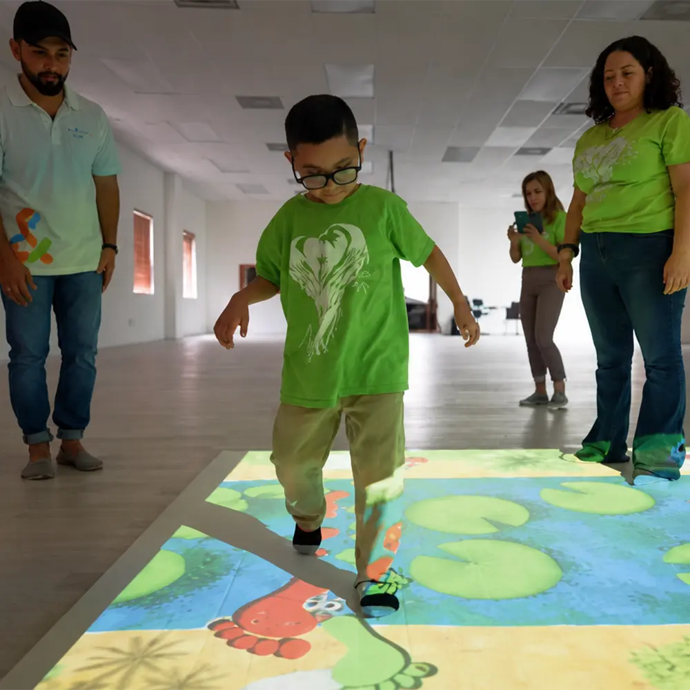 Interactive floor activity room